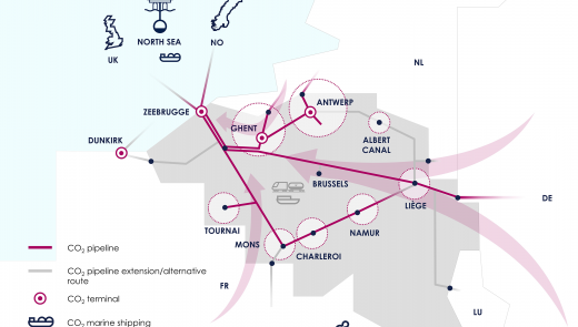 C-grid Fluxys netweroperator CO2 Smart Delta Resources